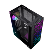 Gembird Fornax 2500 ARGB Gaming ATX computer case, Midi Tower, backlight, Black
