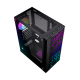 Gembird Fornax 2500 ARGB Gaming ATX computer case, Midi Tower, backlight, Black
