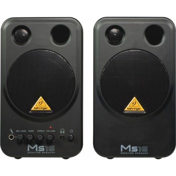 Behringer MS16 loudspeaker 2-way Black Wired 16 W