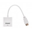 SAVIO HDMI (M) TO VGA (F) ADAPTER WHITE CL-201 SAVIO HDMI (M) TO VGA (F) ADAPTER WHITE CL-201