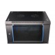 Extralink Rackmount cabinet 6U 600x600 Black wall mounted