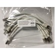 Equip Cat.6A Platinum S/FTP Patch Cable, White, 0.25m, 10pcs/set