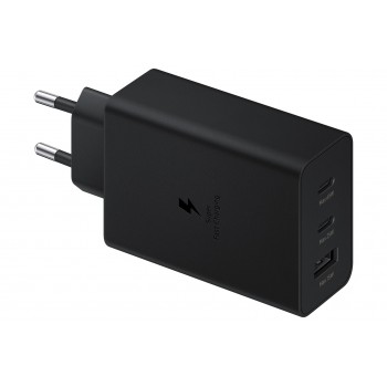 Power charger SAMSUNG Trio EP-T6530 65W PD 1x USB-A, 2x USB-C (EP-T6530NBEGEU) Black Power charger SAMSUNG Trio EP-T6530 65W PD 1x USB-A, 2x USB-C (EP-T6530NBEGEU) Black