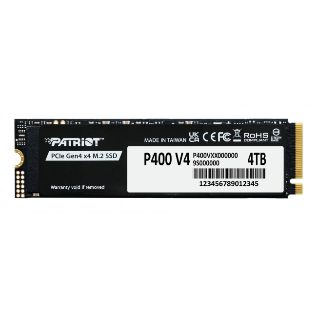 Patriot Memory P400 V4 4 TB M.2 PCI Express 4.0 NVMe