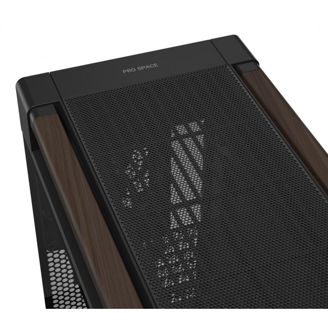 ASUS ProArt PA602 Wood Edition Modern Black - Tempered Glass Panel Midi Tower Black, Wood