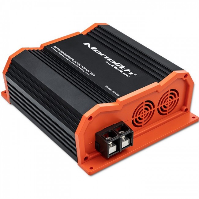 Qoltec 52479 Monolith DC-DC charger for LiFePO4 AGM 12V batteries | 20A | 250W Qoltec 52479 Monolith DC-DC charger for LiFePO4 AGM 12V batteries | 20A | 250W