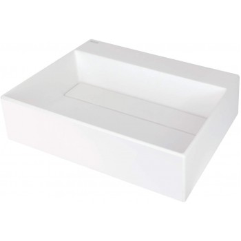Granite countertop washbasin with a place for a tap - with a grille