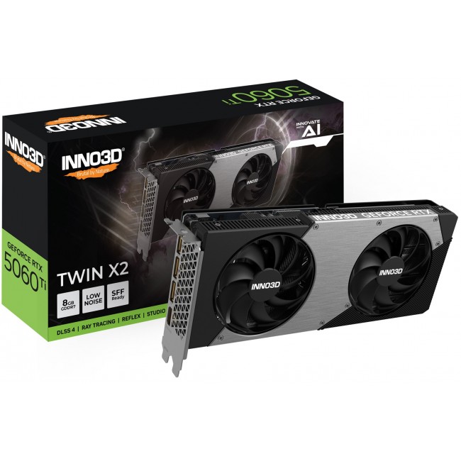 INNO3D GeForce RTX 5060 Ti TWIN X2 NVIDIA 8 GB GDDR7 INNO3D GeForce RTX 5060 Ti TWIN X2 NVIDIA 8 GB GDDR7