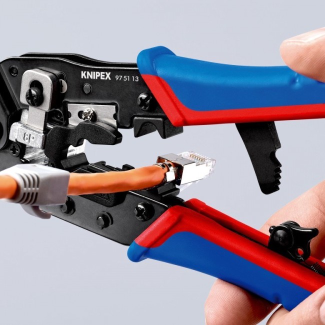 Knipex 97 51 13 cable crimper Crimping tool Black, Blue, Red Knipex 97 51 13 cable crimper Crimping tool Black, Blue, Red