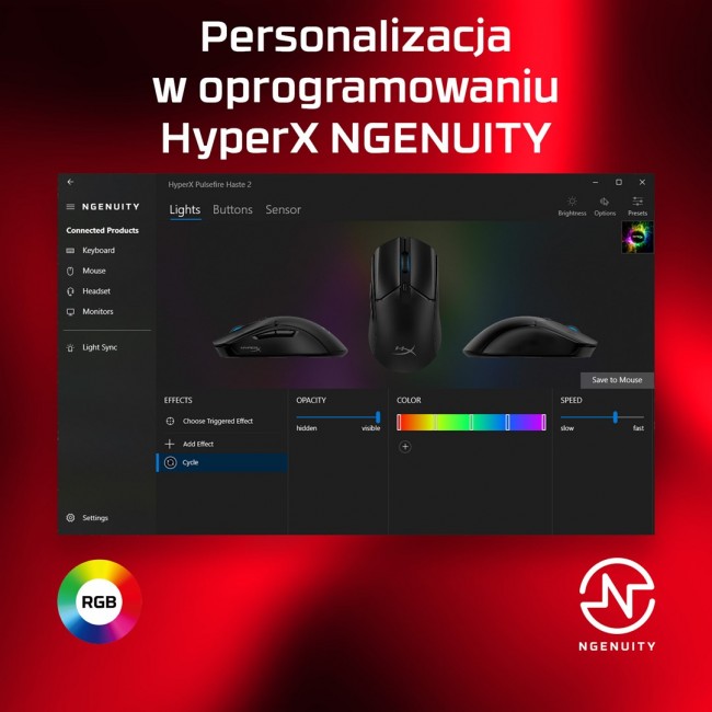 HyperX Pulsefire Haste 2 - Gaming Mouse (Black) HyperX Pulsefire Haste 2 - Gaming Mouse (Black)