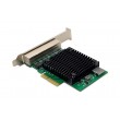 Digitus 4 port 2.5 Gigabit Ethernet network card, RJ45, PCI Express, Realtek chipset