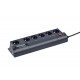 EnerGenie EG-PMS2 surge protector Black 6 AC outlet(s) 220 230