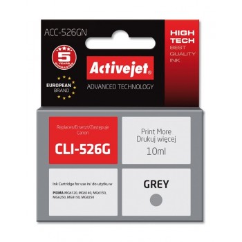Activejet ACC-526GN Ink (replacement for Canon CLI-526G Supreme 10 ml gray)