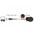 DeLOCK 12548 mouse Office Left-hand USB Type-A Optical 2400 DPI