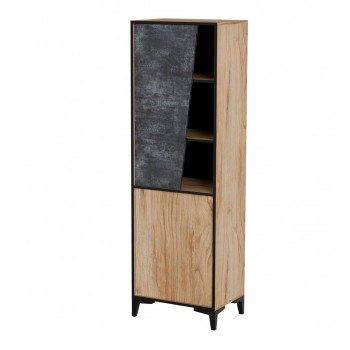 Cama 2D bookcase OVO 50x38xH182.5 oak/concrete