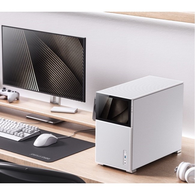 Jonsbo D31 MESH Screen Micro-ATX Case, Tempered Glass - white