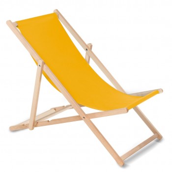 Wooden chair made of quality beech wood with three adjustable backrest positions gold color GreenBlue GB183