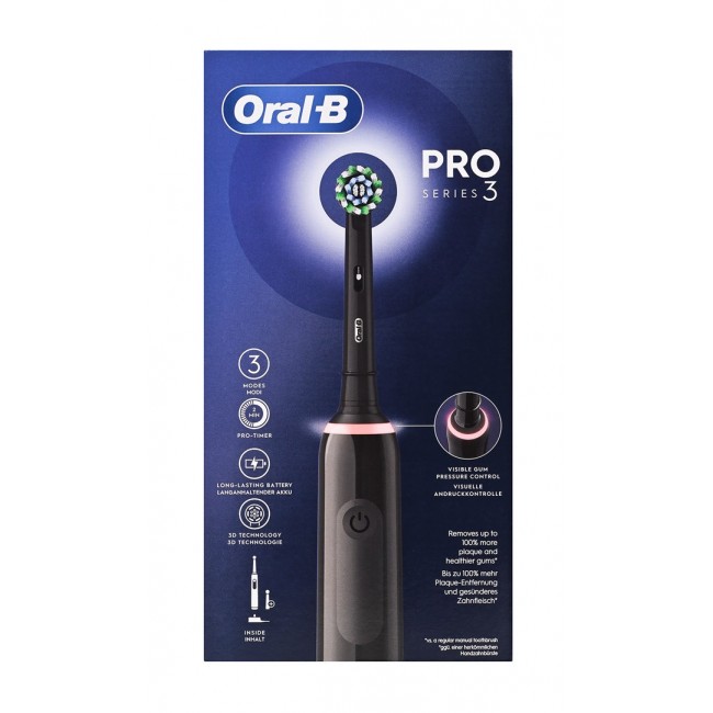 Oral-B Pro 3 Pro3 3000 Adult Rotating-oscillating toothbrush Black