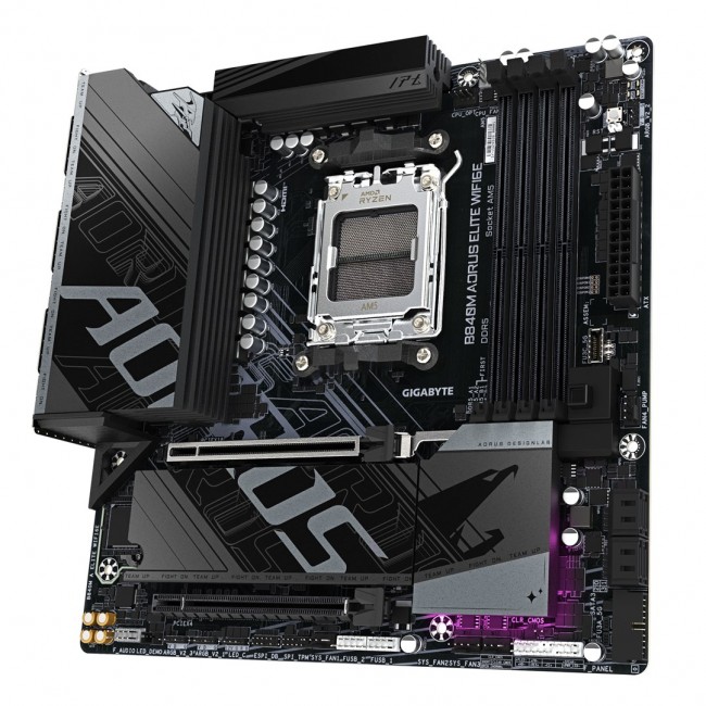 GIGABYTE B840M AORUS ELITE WIFI6E Motherboard - AMD Ryzen 9000 CPUs, 10+2+2 Phases VRM, up to 8200MHz DDR5(O.C), 2xPCIe 4.0 M.2, Wi-Fi 6E, 2.5GbE LAN, USB 3.2 Gen 2 GIGABYTE B840M AORUS ELITE WIFI6E Motherboard - AMD Ryzen 9000 CPUs, 10+2+2 Phases VRM, up to 8200MHz DDR5(O.C), 2xPCIe 4.0 M.2, Wi-Fi 6E, 2.5GbE LAN, USB 3.2 Gen 2