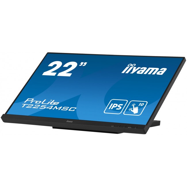 iiyama ProLite 21.5 P-CAP 10pt touch screen featuring IPS panel technology and Anti Glare coating