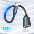 Vention USB 3.1(Gen 1) C Male to A Female OTG Cable 0.15M Black PVC Type