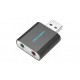 Vention USB External Sound Card Black Metal Type