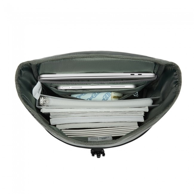 Rivacase Eden backpack Roll top backpack Black Polyester, PU leather Rivacase Eden backpack Roll top backpack Black Polyester, PU leather