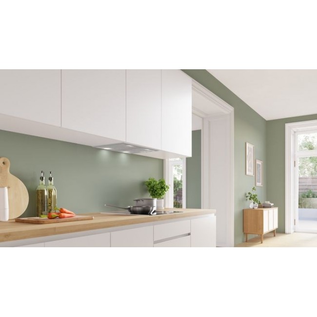 Bosch Serie 4 DHL555BM cooker hood Built-in Metallic, Silver 604 m /h