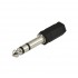 SSQ HA1 SS-1820 Adapter Jack Stereo 3,5 mm female - Jack Stereo 6,3 mm male Black