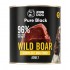 JOHN DOG Pure Black Mono Wild boar - wet dog food - 800g