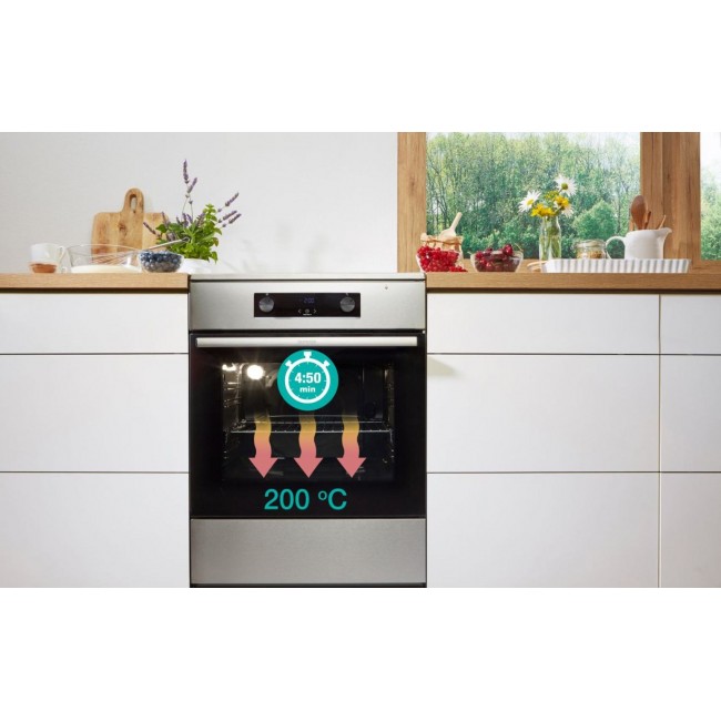 Gorenje GECS5B70CLI Freestanding cooker Electric Ceramic hob Beige