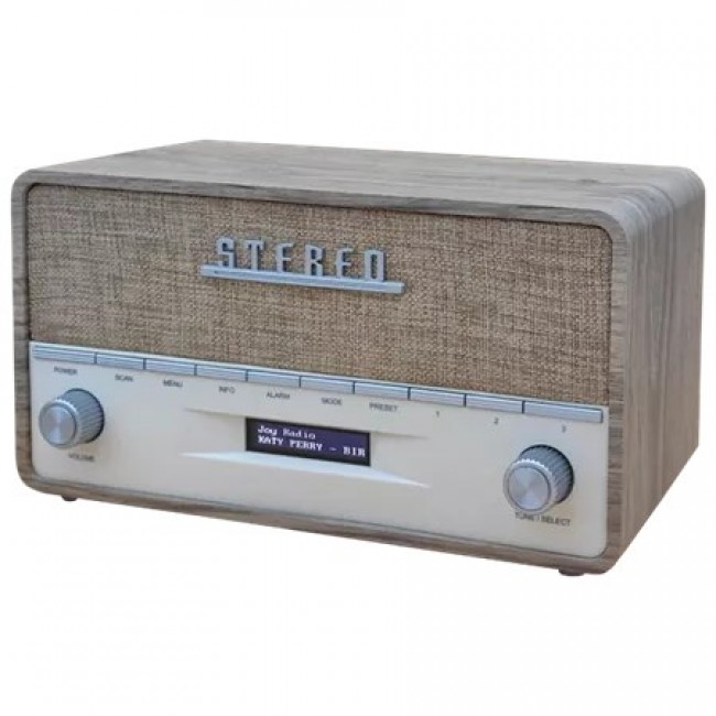 Denver DAB-36LW radio Portable Digital Brown, White