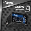 Akyga AK-C1-600 power supply unit 600 W 24-pin ATX ATX Black