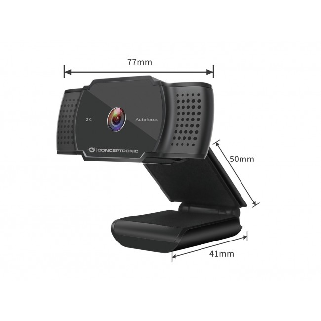 Conceptronic AMDIS 2K Super HD Autofocus Webcam with Microphone Conceptronic AMDIS 2K Super HD Autofocus Webcam with Microphone