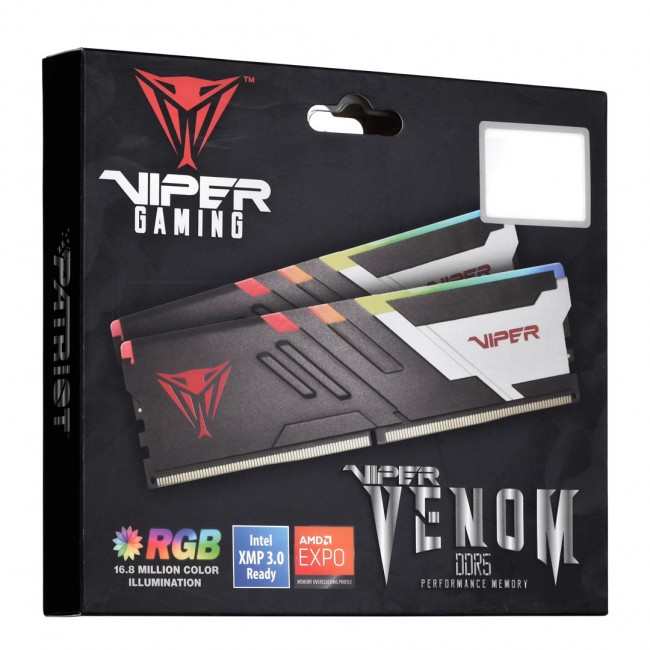 Patriot Memory Viper RGB PVVR532G640C32K memory module 32 GB 2 x 16 GB DDR5 6400 MHz Patriot Memory Viper RGB PVVR532G640C32K memory module 32 GB 2 x 16 GB DDR5 6400 MHz