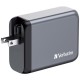 Verbatim GNC-100 GaN Charger 4 Port 100W USB A/C (EU/UK/US) Verbatim GNC-100 GaN Charger 4 Port 100W USB A/C (EU/UK/US)