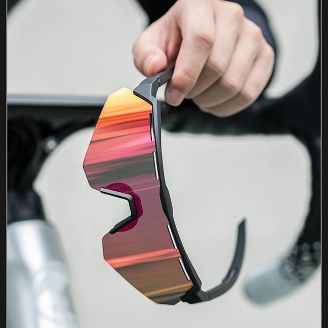 Rockbros 189114 polarised cycling glasses with UV protection and prescription insert, grey Rockbros 189114 polarised cycling glasses with UV protection and prescription insert, grey