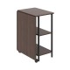 Maclean loft folding desk, dimensions: 107x45x75cm, max - 150 kg, with top, dark walnut color, MC-411 B
