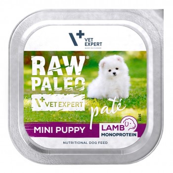 RAW PALEO P te Mini Puppy Lamb - wet dog food - 150g