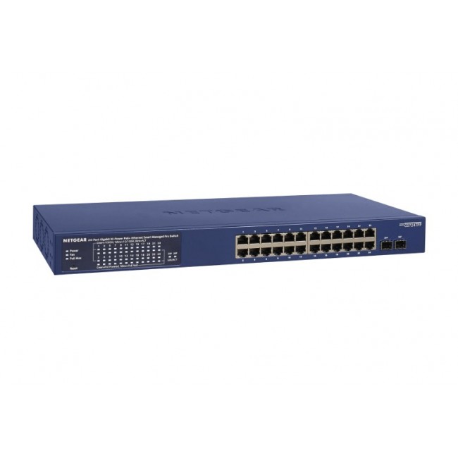 NETGEAR GS724TP-300EUS network switch Managed L2/L3/L4 Gigabit Ethernet (10/100/1000) Power over Ethernet (PoE) Blue NETGEAR GS724TP-300EUS network switch Managed L2/L3/L4 Gigabit Ethernet (10/100/1000) Power over Ethernet (PoE) Blue