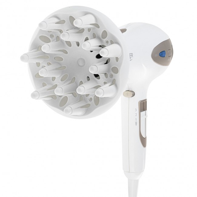 ADLER AD 2248WC HAIR DRYER, WHITE AND CHAMPAGNE