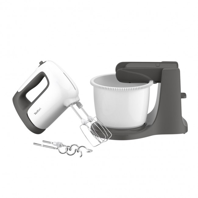 Tefal Prep'Mix+ HT4641 Stand mixer 500 W Grey, White