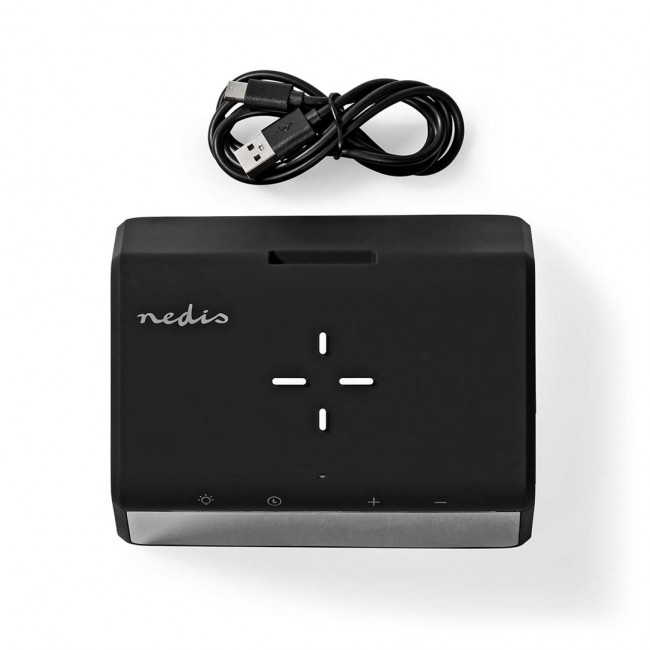 Nedis WCACQ30BK alarm clock Digital alarm clock Black