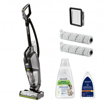 Bissell CrossWave Hydrosteam Pet Pro Upright vacuum AC Dry&wet Bagless 0 L 1100 W Black, Silver