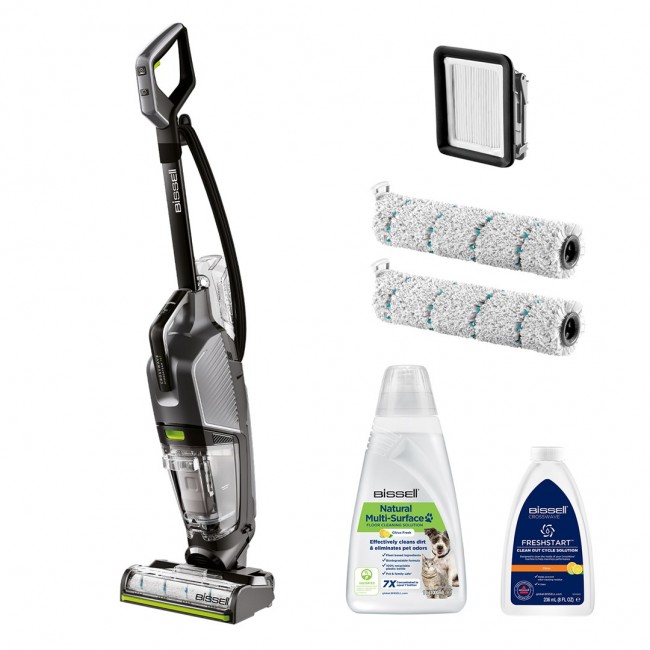 Bissell CrossWave Hydrosteam Pet Pro Upright vacuum AC Dry&wet Bagless 0 L 1100 W Black, Silver