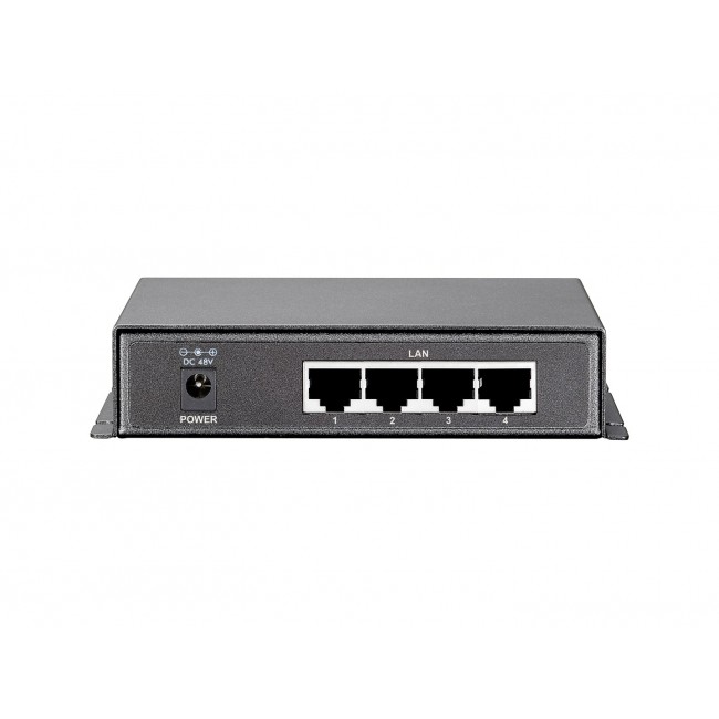 LevelOne 5-Port Gigabit PoE Switch, 61.6W, 802.3af PoE, 4 PoE Outputs, power adapter included