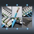 Patch Panel - Extralink CAT6A STP, 24 ports