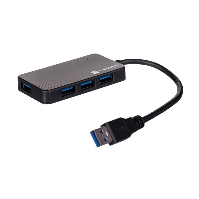 NATEC Hub USB 3.0 Moth (4 ports, black) NATEC Hub USB 3.0 Moth (4 ports, black)