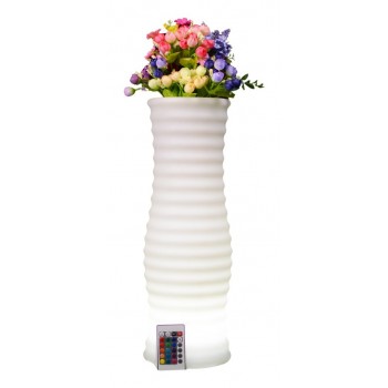 Techly I-LED flowerpot White Plastic 1 pc(s)