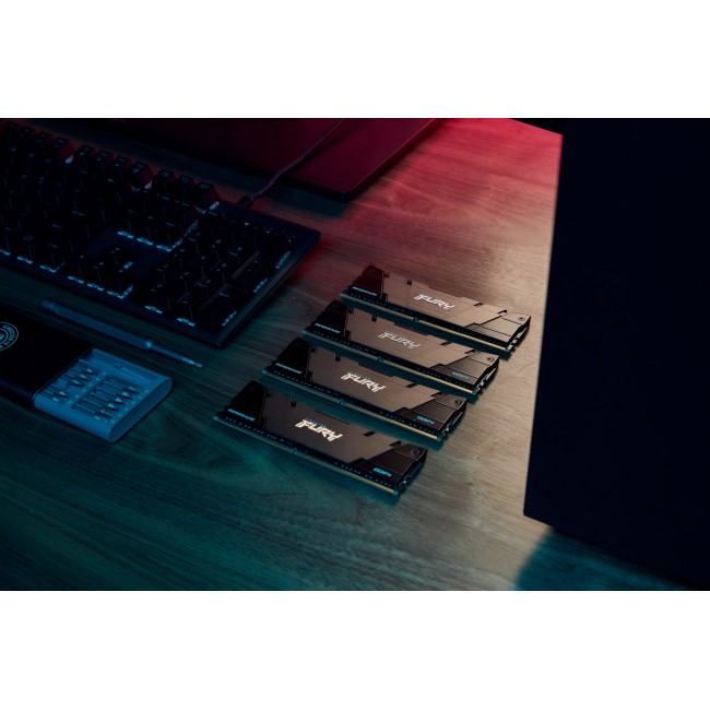 Kingston Technology FURY 32GB 3600MT/s DDR4 CL16 DIMM (Kit of 2) 2RX8 Renegade Black Kingston Technology FURY 32GB 3600MT/s DDR4 CL16 DIMM (Kit of 2) 2RX8 Renegade Black